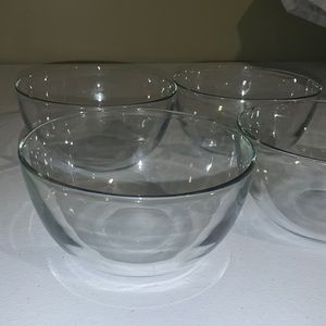 Clear Glass cereal, soup, ice cream bowl